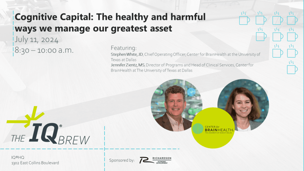 The IQ® Brew Cognitive Capital The healthy & harmful ways we manage
